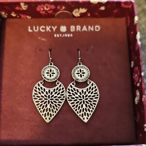 Lucky Brand Silver Filigree Earrings
